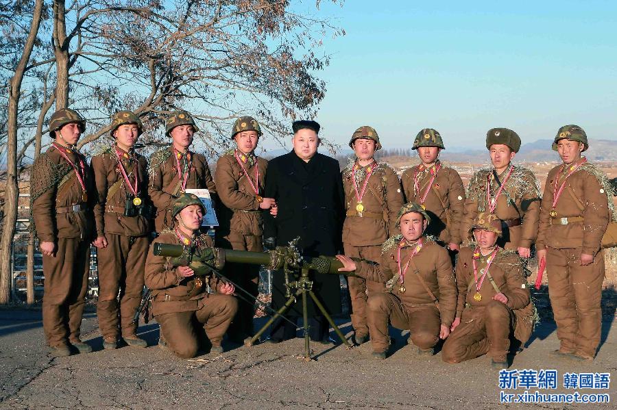 （国际）（2）金正恩指导朝鲜人民军前线军团射击大赛