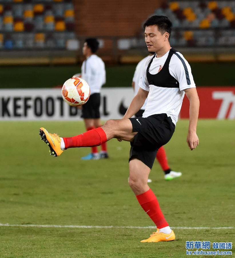 （体育）（9）足球——亚洲杯：中国队备战首场比赛