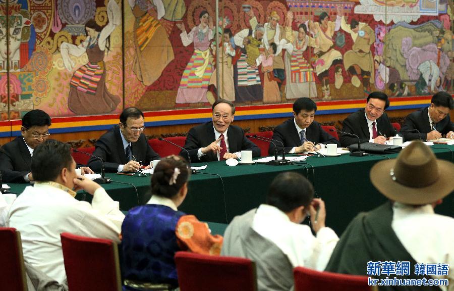（两会）王岐山参加西藏代表团审议