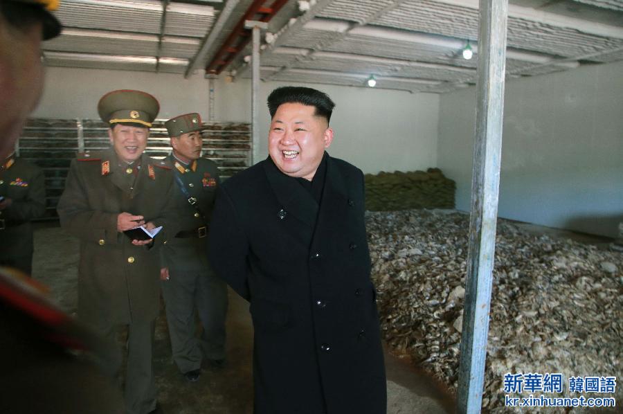 （国际）（1）金正恩视察朝鲜人民军新建鱼粉饲料厂