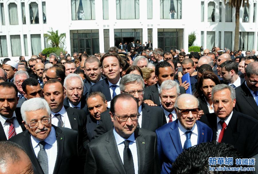 （国际）（3）多国政要参加突尼斯反恐大游行