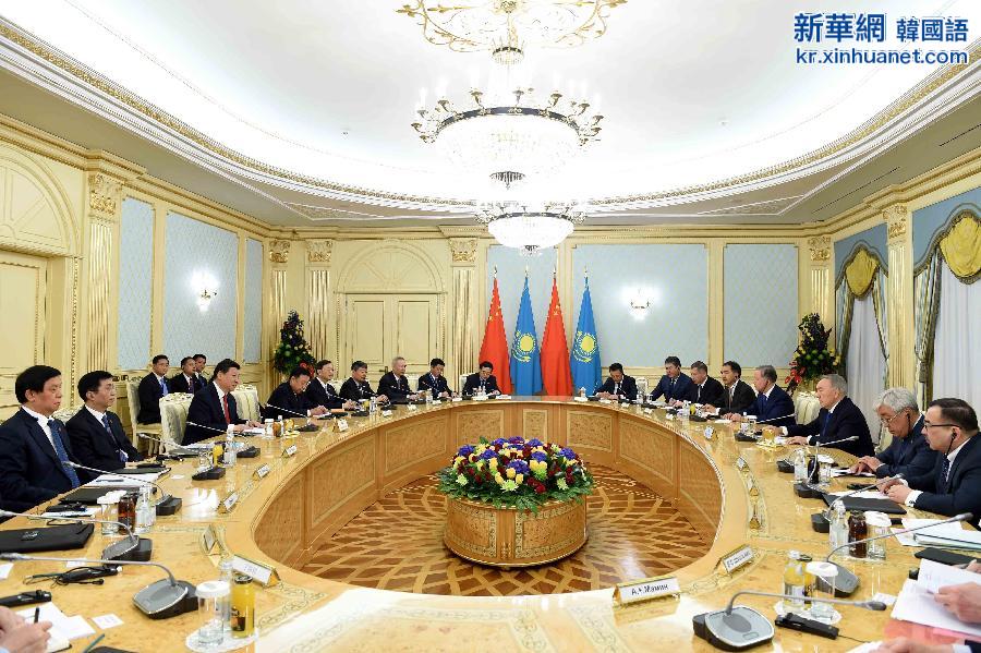 （XHDW）（2）习近平同哈萨克斯坦总统纳扎尔巴耶夫举行会谈