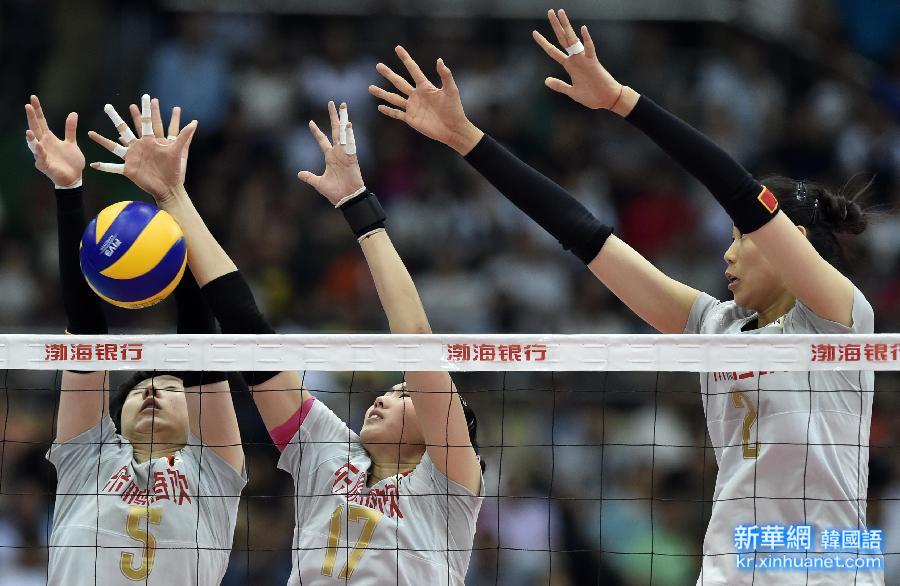 （体育）（7）排球——女排亚锦赛：中国队夺冠