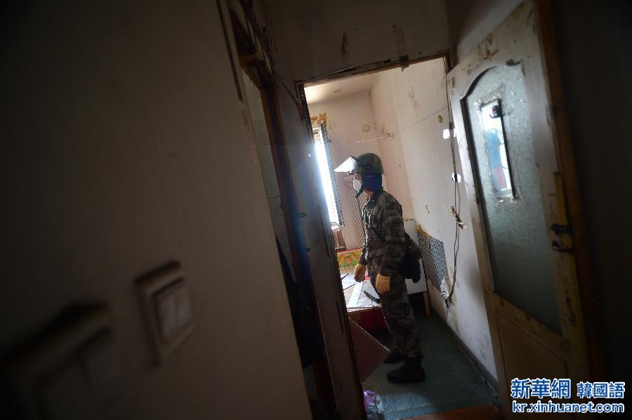 #（天津港“8·12”事故）（4）天津警备区某舟桥部队进入爆炸核心区附近居民区