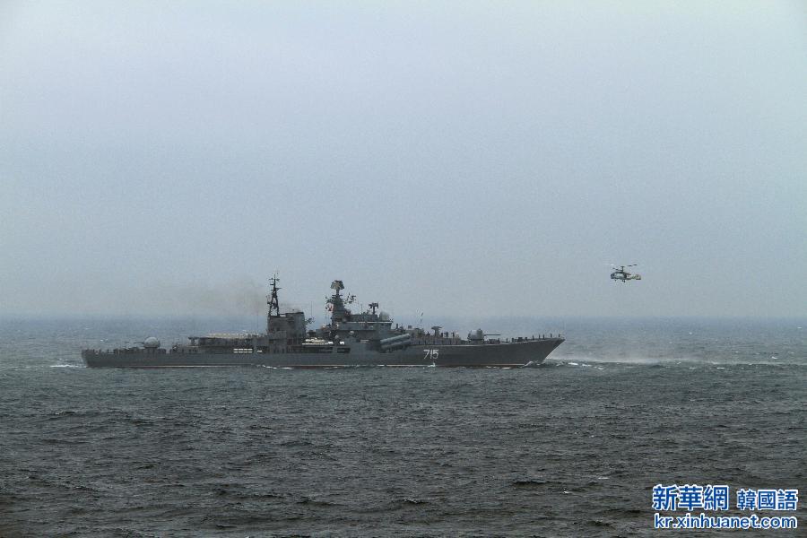 （国际）（4）中俄海军在彼得大帝湾举行联合海上阅兵