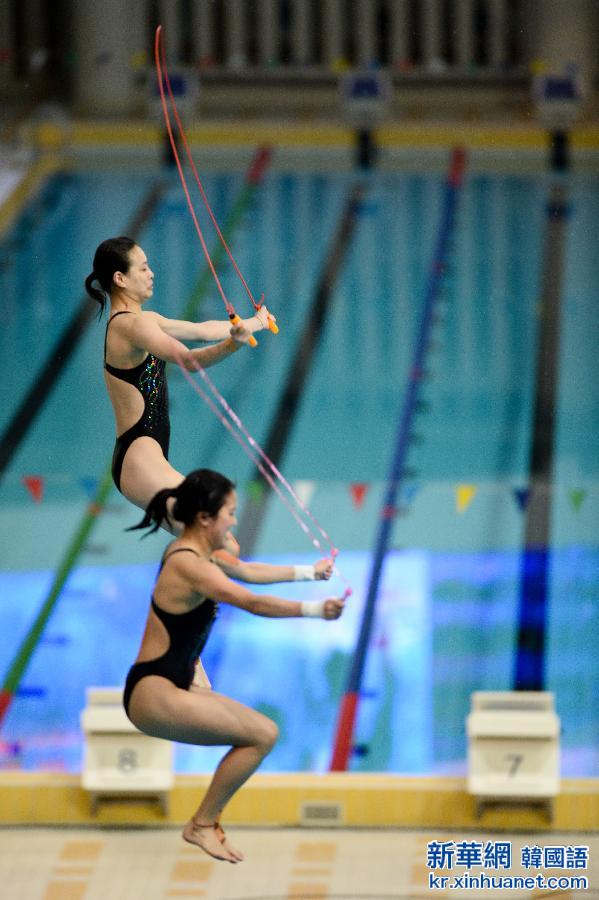 （体育）（3）跳水——中国国家跳水运动员在澳门进行表演