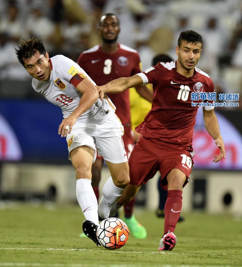 （体育）（3）足球——世预赛：中国不敌卡塔尔
