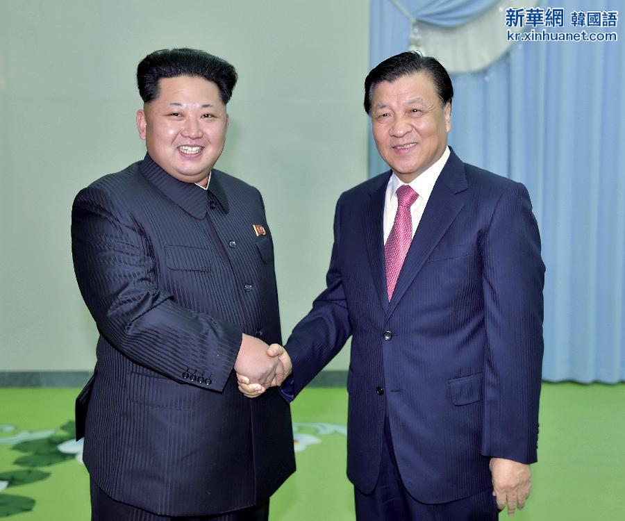 （时政）刘云山会见朝鲜劳动党第一书记金正恩