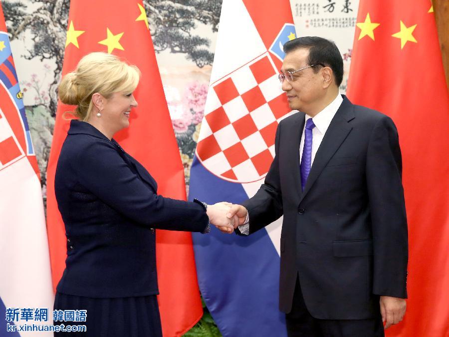 （XHDW）（2）李克强会见克罗地亚总统基塔罗维奇