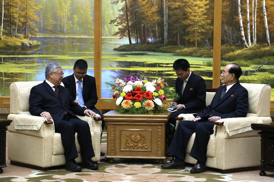 （XHDW）（1）李立国会见朝鲜最高人民会议常任委员会委员长金永南