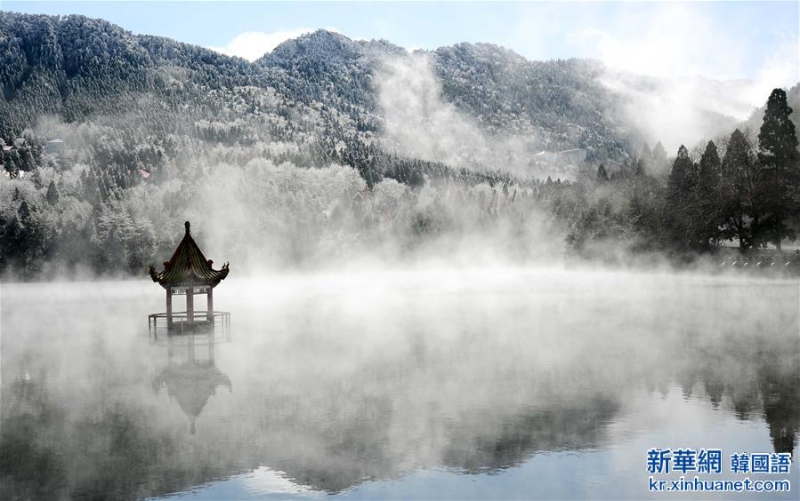 #（美丽中国）（4）庐山现云海雾凇 奇观幻如仙境