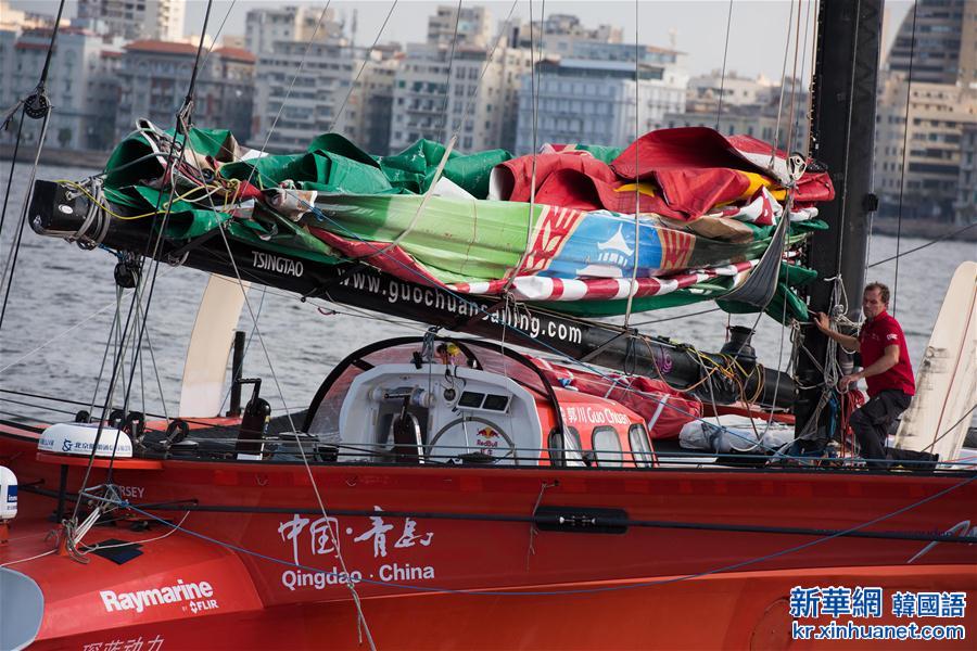 （体育）（2）帆船——“中国·青岛”号抵达埃及