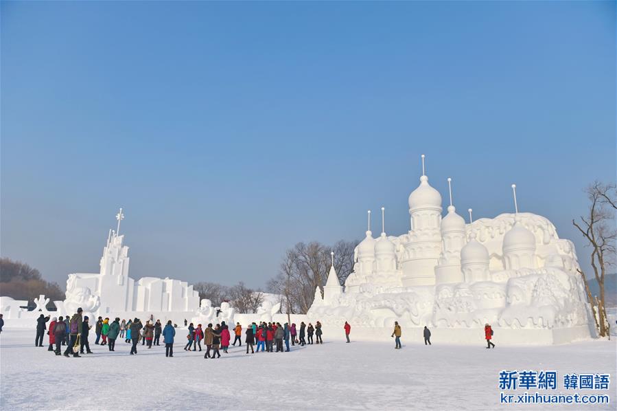 （社会）（3）吉林长春：200余座雪雕打造壮观童话雪世界