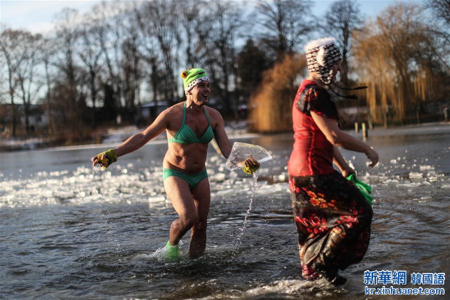 （国际）（4）柏林：冬泳者迎新年