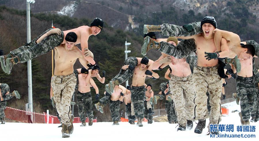 （国际）（5）韩美举行极寒雪地联合训练
