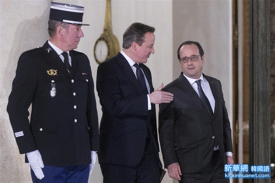 （国际）（2）法国总统奥朗德会见英国首相卡梅伦