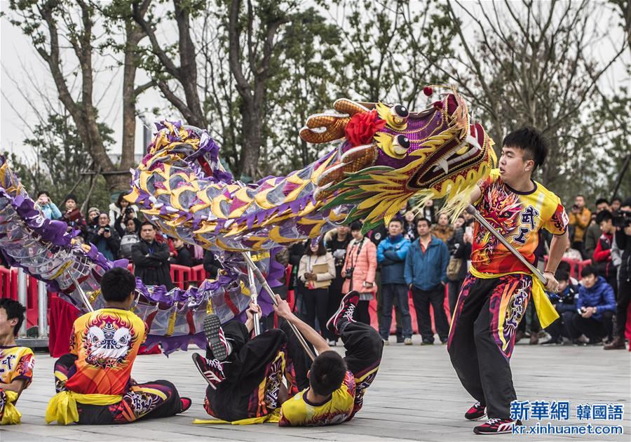 （文化）（3）湖北首届中国龙狮大赛在武汉举行