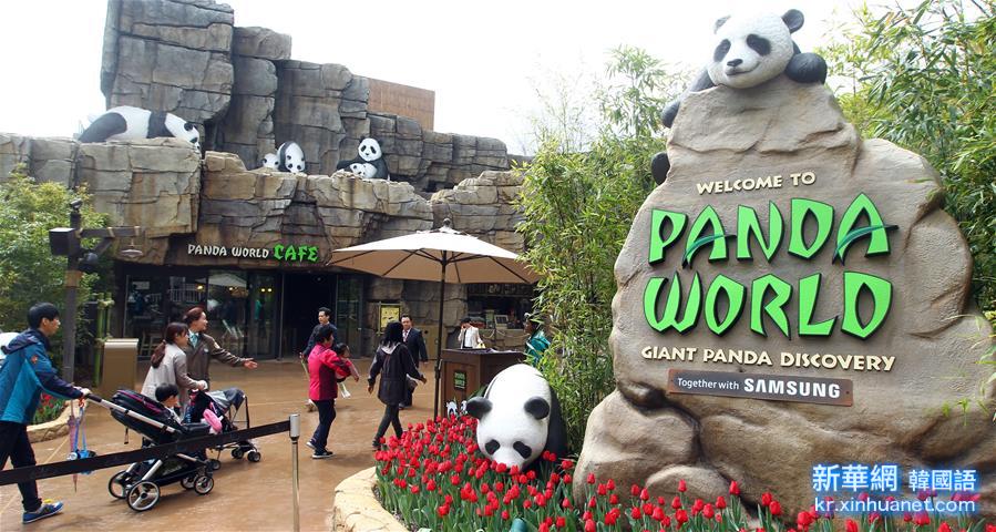 （国际）（1）旅韩“大熊猫夫妇”正式与韩国公众见面
