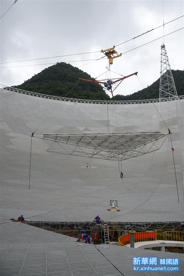 （科技）（6）世界最大单口径射电望远镜FAST主体工程完工