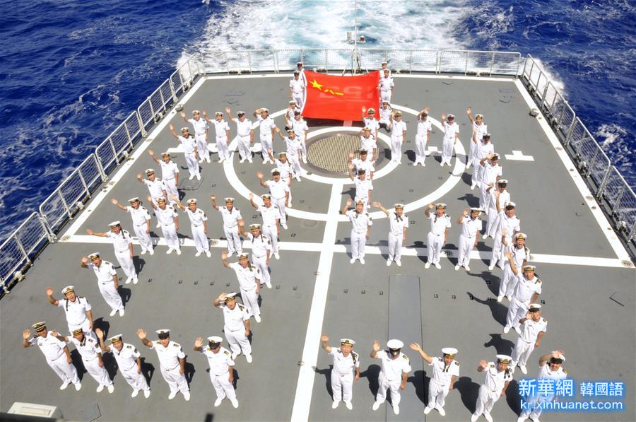 （国际）（1）“环太平洋—2016”演习：中国参演官兵庆祝建军89周年