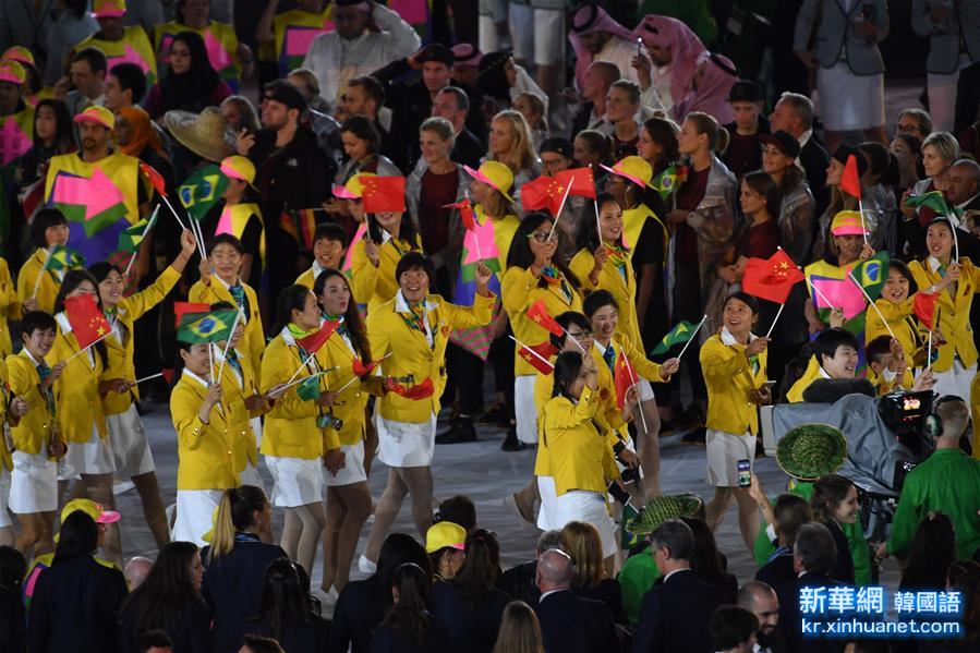 （里约奥运会）（3）中国代表团入场