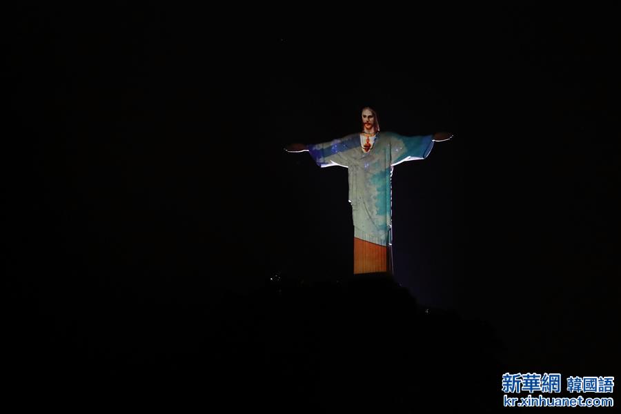 （里约奥运会）（10）耶稣像换装迎奥运