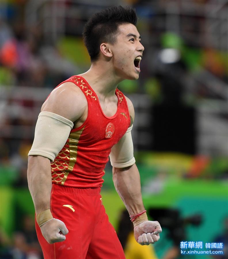 （里约奥运会）（7）体操——男子团体决赛：中国队获铜牌