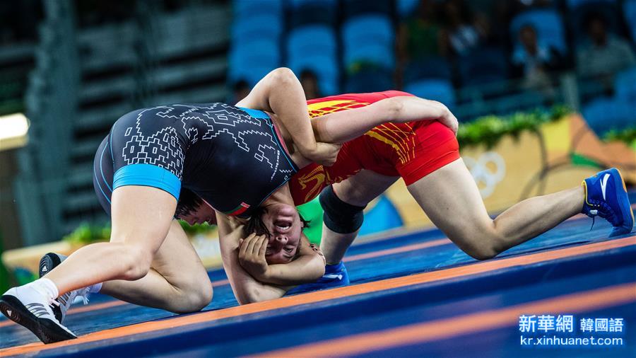 （裏約奧運會）（6）摔跤——女子自由式75公斤級：中國選手獲銅牌
