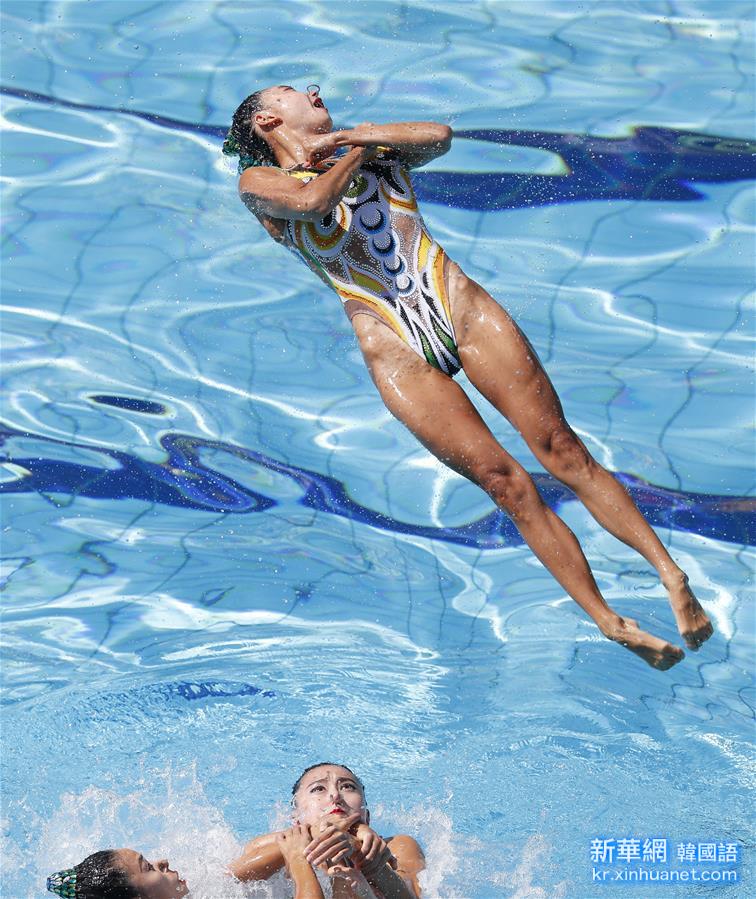 （裏約奧運會）（7）花樣游泳——中國隊獲集體自由自選決賽銀牌