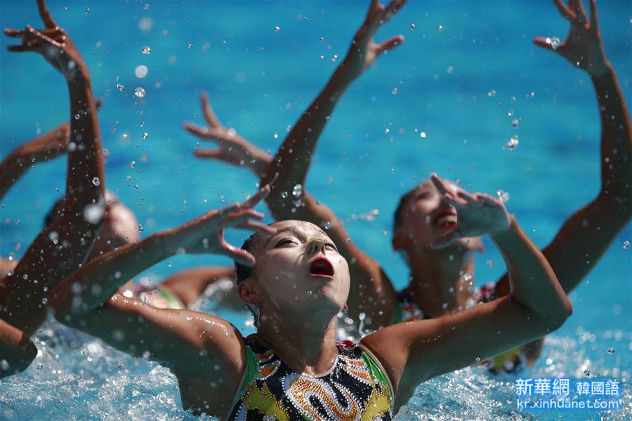 （裏約奧運會）（8）花樣游泳——中國隊獲集體自由自選決賽銀牌