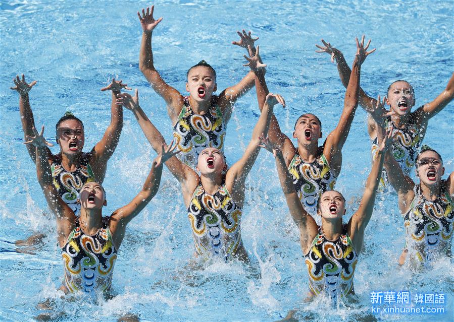 （裏約奧運會）（2）花樣游泳——中國隊獲集體自由自選決賽銀牌