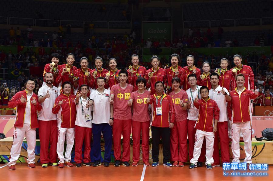 （里约奥运会·领奖台）（3）排球——中国女排夺冠