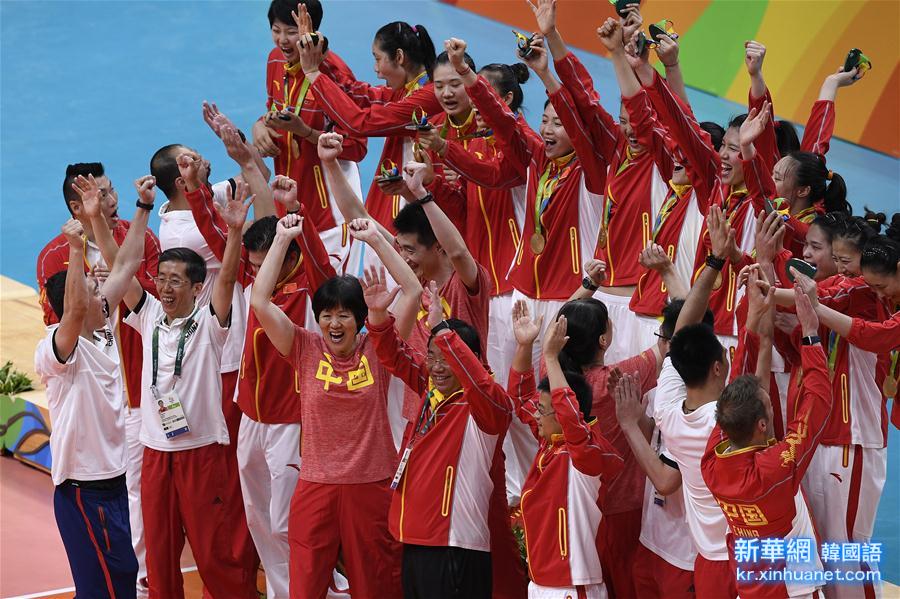 （里约奥运会·领奖台）（5）排球——中国女排夺冠