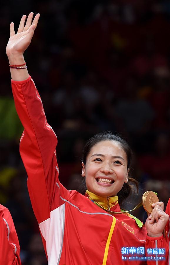  （里约奥运会·领奖台）（27）排球——中国女排夺冠