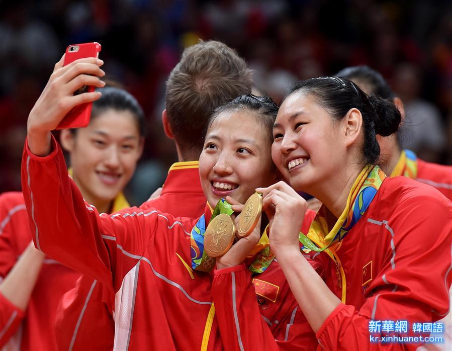 （里约奥运会·领奖台）（28）排球——中国女排夺冠