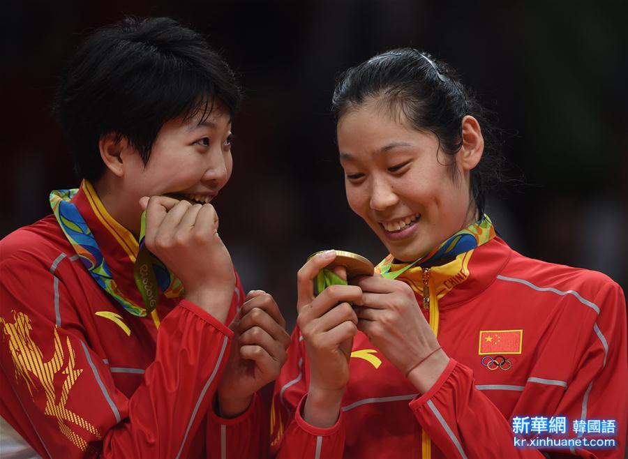 （里约奥运会·领奖台）（33）排球——中国女排夺冠