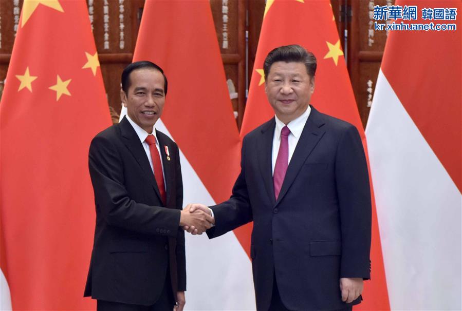 （杭州G20·时政）习近平会见印度尼西亚总统佐科