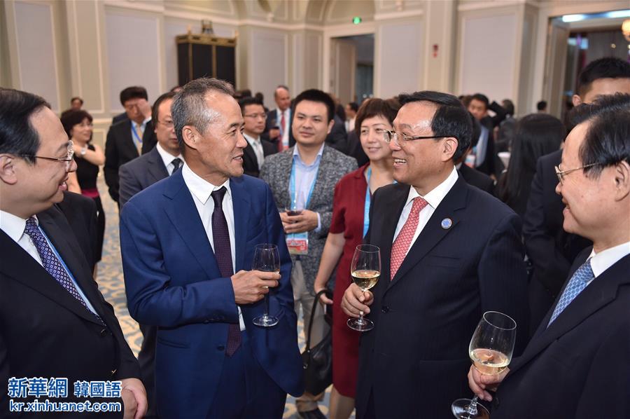 （杭州G20·XHDW）（2）二十国集团工商峰会（B20峰会）在杭州举行欢迎酒会