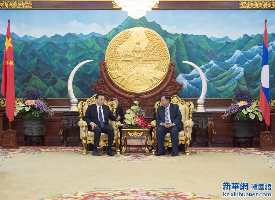 （XHDW）（1）李克强会见老挝人民革命党中央总书记、国家主席本扬 