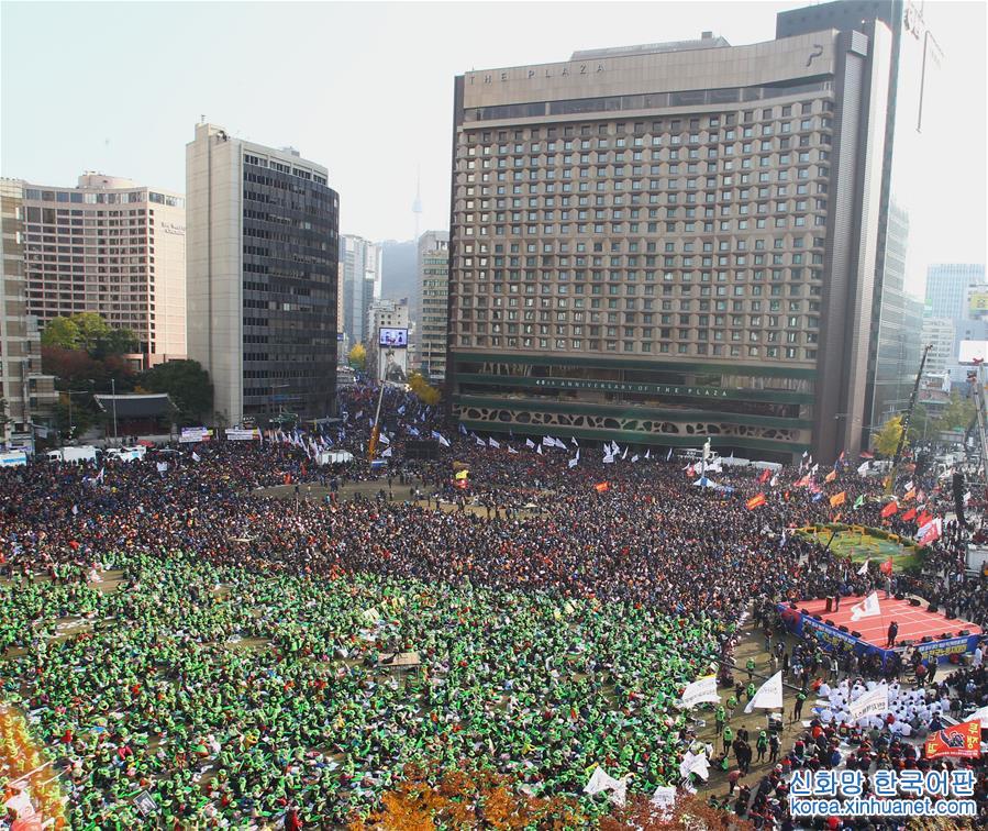 （国际）（2）韩国数十万民众集会要求朴槿惠下台
