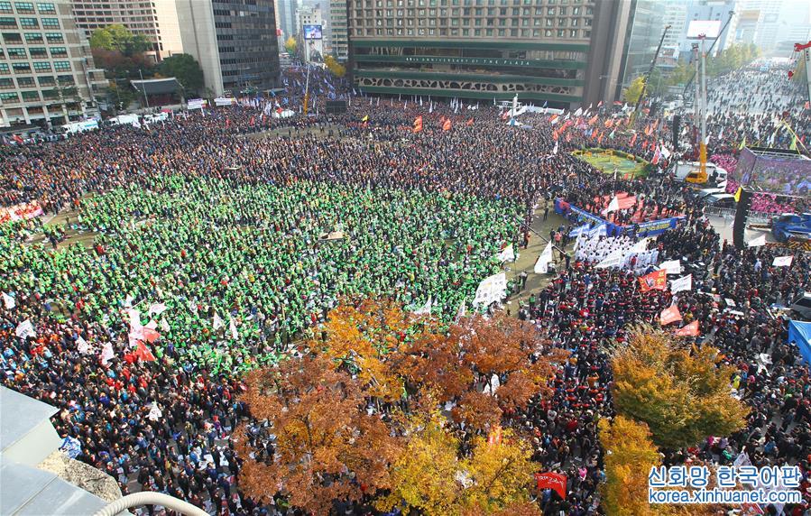 （XHDW）（3）韓國數十萬民眾集會要求樸槿惠下臺