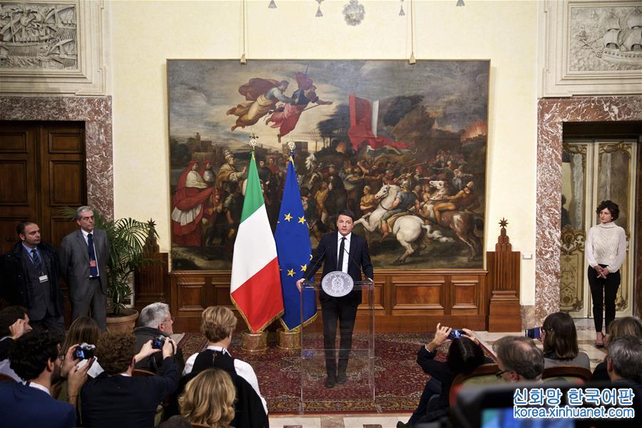 （国际）（4）意大利总理伦齐宣布辞职