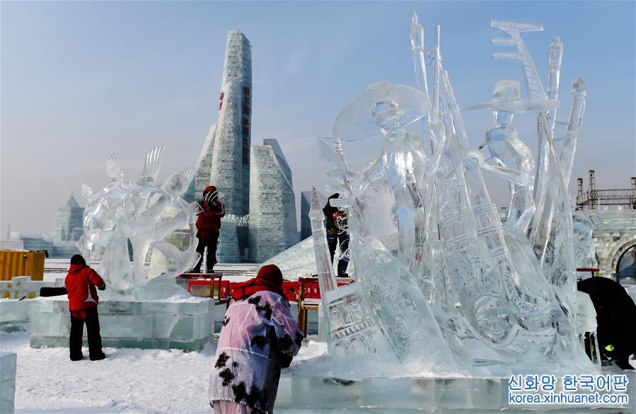 （文化）（3）哈尔滨国际冰雕比赛落幕 