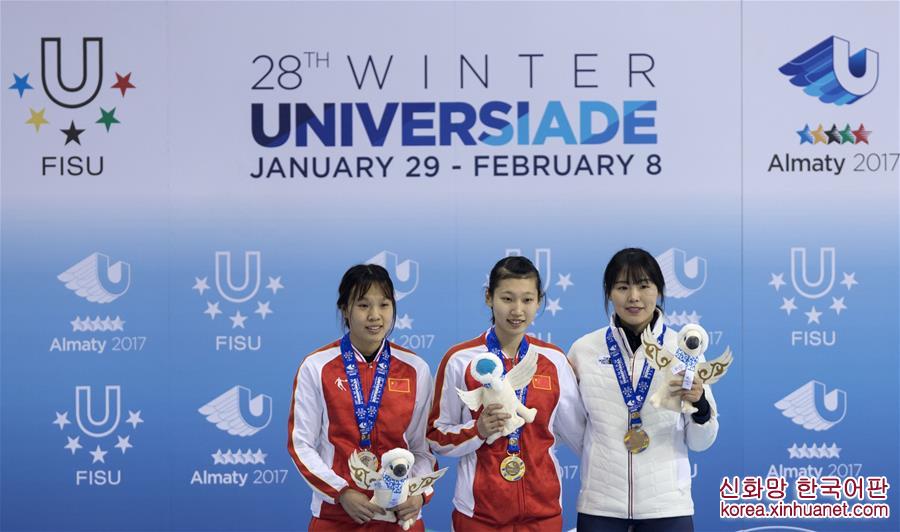 （大冬会）（1）短道速滑——中国选手包揽女子500米冠亚军 