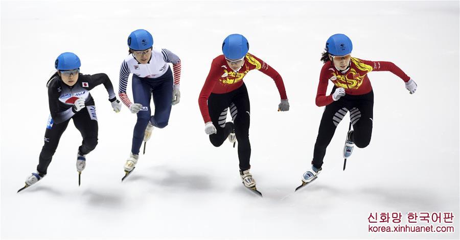 （大冬会）（8）短道速滑——中国选手包揽女子500米冠亚军 