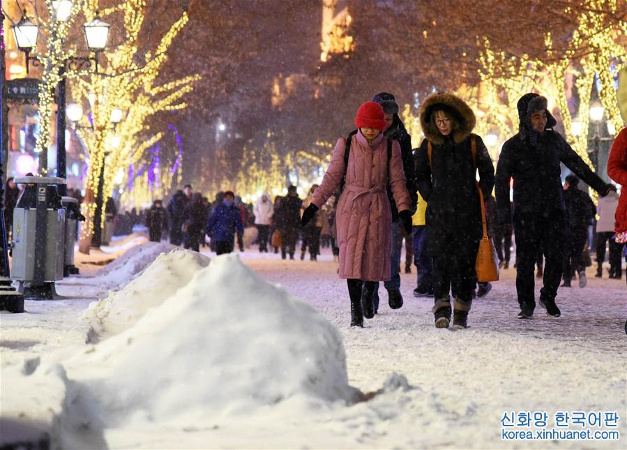 （环境）（1）哈尔滨迎来降雪天气
