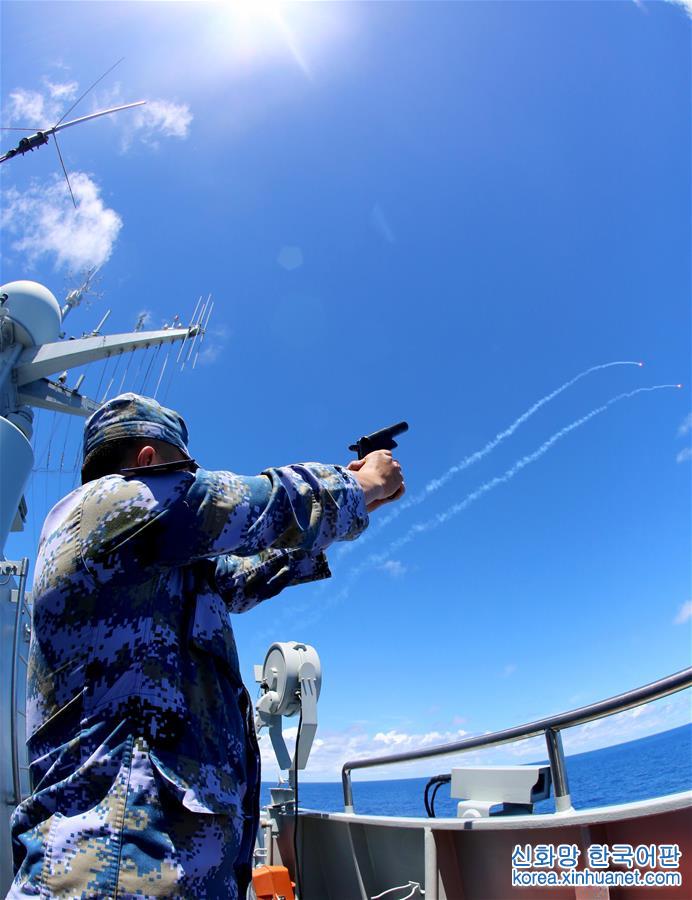 （国际）（2）中国海军南海舰队远海训练编队组织海上现场反击演练