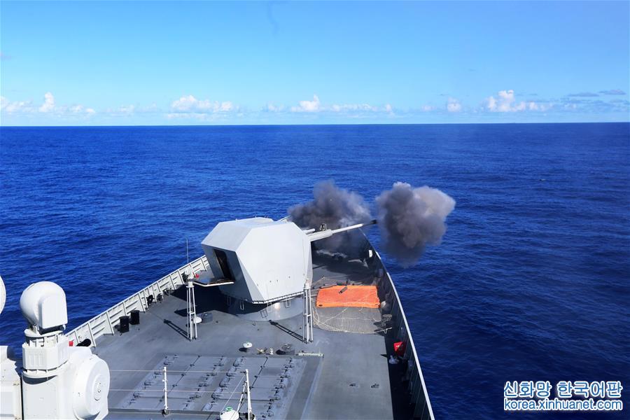 （国际）（3）中国海军南海舰队远海训练编队组织海上现场反击演练