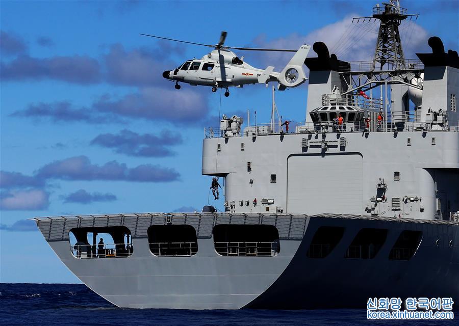 （国际）（1）中国海军南海舰队远海训练编队进行武力营救演练
