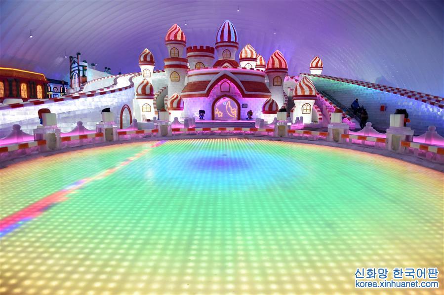 （社会）（7）哈尔滨冰雪大世界“室内冰雪主题乐园”开园迎客